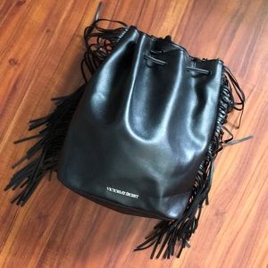 Victoria’s Secret fringe faux leather backback